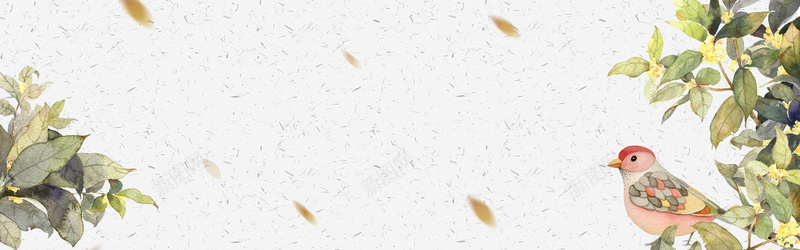 桂花文艺深秋电商Bannerpsd设计背景_新图网 https://ixintu.com 桂花 花卉 文艺背景 文艺海报 电商文艺 文艺女装 深秋文艺 文艺深秋 桂花香