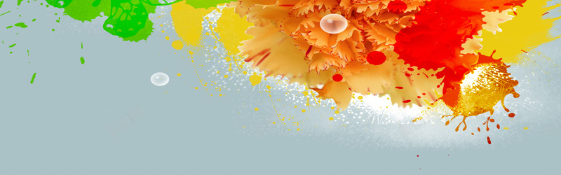 创意时尚喷墨笔刷效果背景图psd设计背景_新图网 https://ixintu.com 海报banner