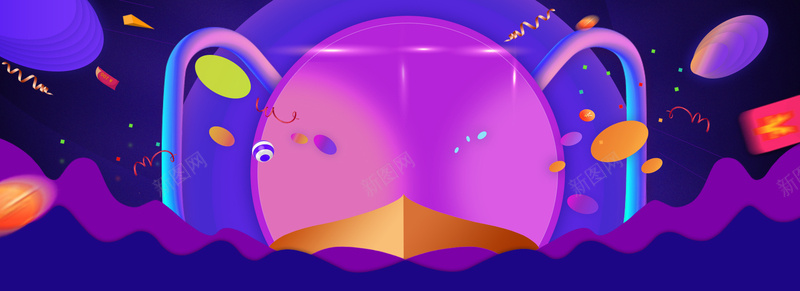 蓝色扁平漂浮淘宝购物双十二背景psd设计背景_新图网 https://ixintu.com 双十二背景 扁平蓝色 蓝色扁平 蓝色背景 购物背景 扁平 渐变 几何