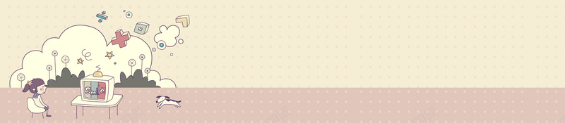 开心童年背景jpg设计背景_新图网 https://ixintu.com 海报banner 横幅背景 卡通 点状 符号 全屏banner背景 童趣 手绘