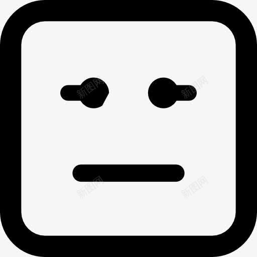 表情的方脸直嘴和眼睛的线条图标png_新图网 https://ixintu.com 平方 接口线 直 眼睛图标 脸 表情 表情符号的方