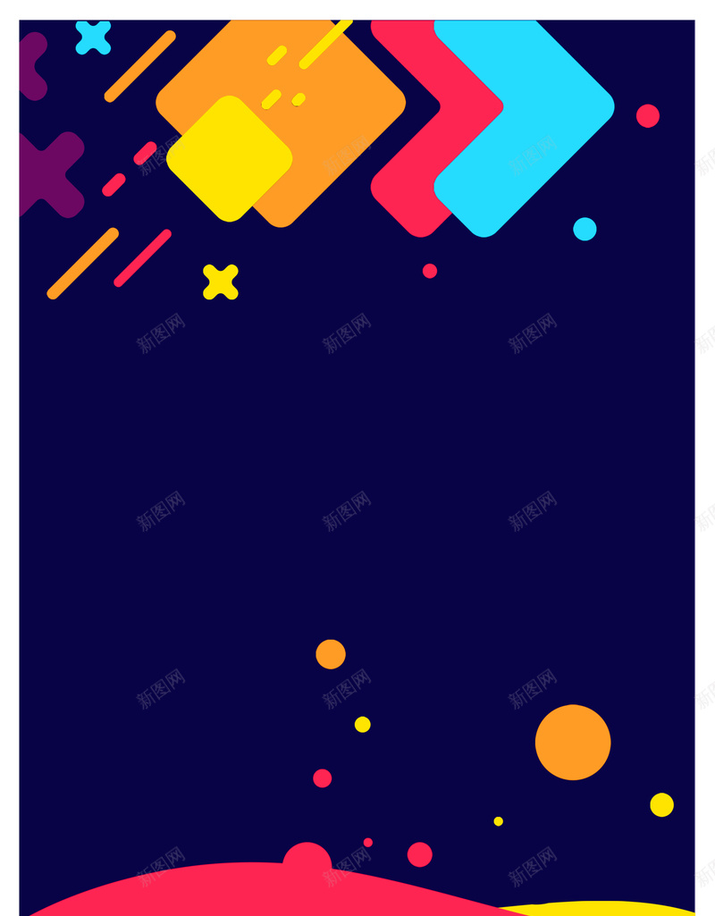 创意彩色几何图案psd设计背景_新图网 https://ixintu.com 几何 形状 彩色 纹理 线条 圆点 圆形 创意