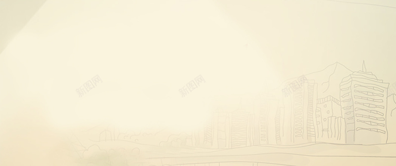 手绘简笔城市psd设计背景_新图网 https://ixintu.com 童趣 卡通 手绘 简笔画 海报banner