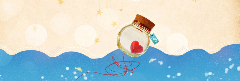 米色背景jpg设计背景_新图网 https://ixintu.com 海报banner 商务 科幻 科技 瓶子爱心蓝色