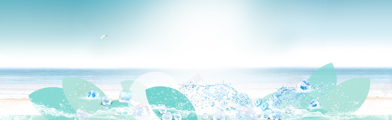 海边唯美水珠bannerpsd设计背景_新图网 https://ixintu.com 海边 沙滩 唯美 水珠 banner 海报banner 文艺 小清新 简约