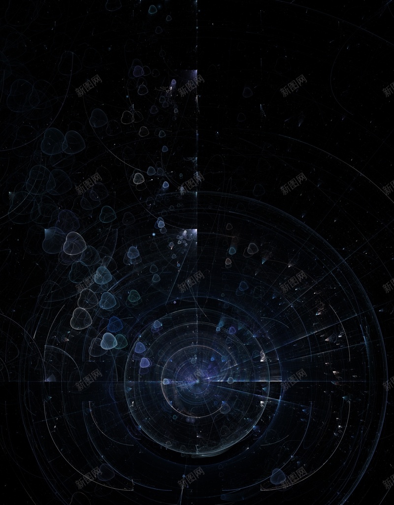 蓝色发光黑色背景图jpg设计背景_新图网 https://ixintu.com 黑色背景 发光 星空 爱心 科幻 圆 规律 线 条 规则