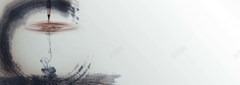 中国风背景psd设计背景_新图网 https://ixintu.com 中国风 水墨 毛笔 水纹 墨迹