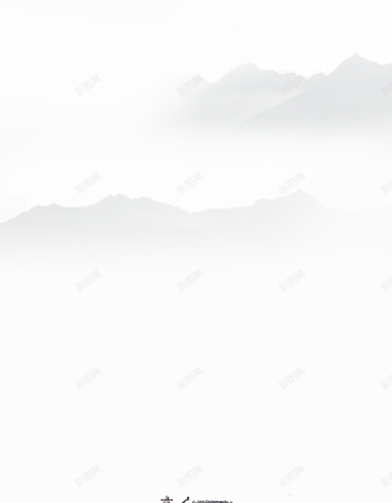 水墨中国风端午节H5分层背景jpg设计背景_新图网 https://ixintu.com 水墨 中国风 荷花 荷叶 端午节 H5 人物 船 分层背景