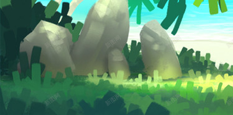 彩色水彩H5背景jpg设计背景_新图网 https://ixintu.com 卡通 彩色 椰林 水彩 海洋 天空 H5背景 H5 h5 童趣 手绘