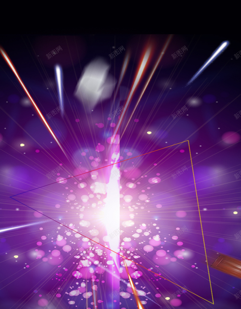 几何光线光点H5背景jpg设计背景_新图网 https://ixintu.com 个性 偏平 创意 梦幻 紫色 H5背景 几何 光线 光线背景