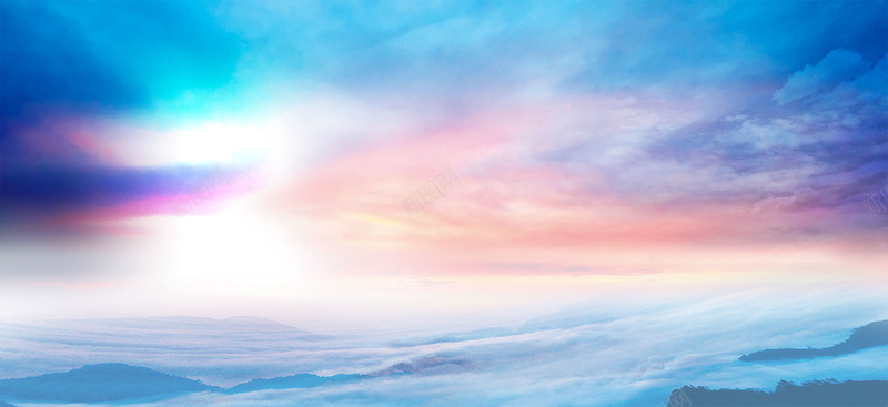 女装背景psd设计背景_新图网 https://ixintu.com 民族风服装背景 女装促销背景 彩霞 天空 海报banner 浪漫 梦幻