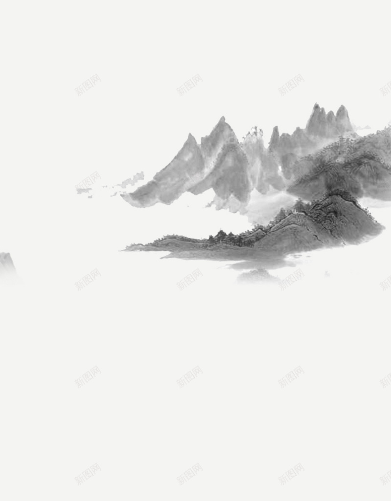 中国风端午节山水H5分层背景psd设计背景_新图网 https://ixintu.com 中国风 船只 山 水 水墨 端午节 H5 分层 背景