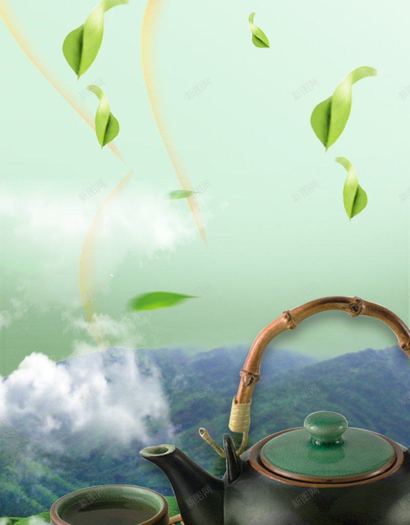 意境品茶早春新茶广告海报背景素材psd设计背景_新图网 https://ixintu.com 新茶上市 茶叶采摘 茶道海报 品茶 绿茶 意境茶山 早春新茶 茶文化 唯美清新 广告设计 海报背景 惬意