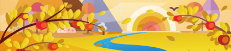 枫叶片片海报psd设计背景_新图网 https://ixintu.com 枫叶 树叶 秋季 叶