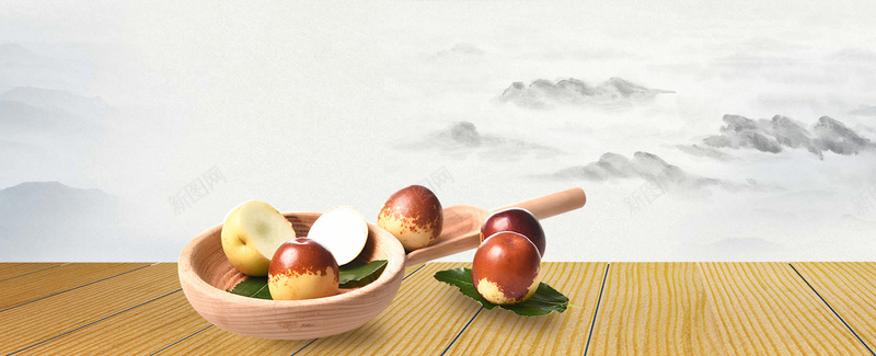 古风美食冬枣脆枣背景jpg设计背景_新图网 https://ixintu.com 中国风 水墨 山水 古风 美食 冬枣 脆枣 木板 背景 海报banner