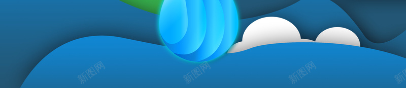 蓝色剪纸叠加风格世界水日宣传海报psd设计背景_新图网 https://ixintu.com 世界水日 宣传海报 剪纸 地球 蓝色 叠加效果 云朵 3月22 水是生命之源 公益 爱护地球