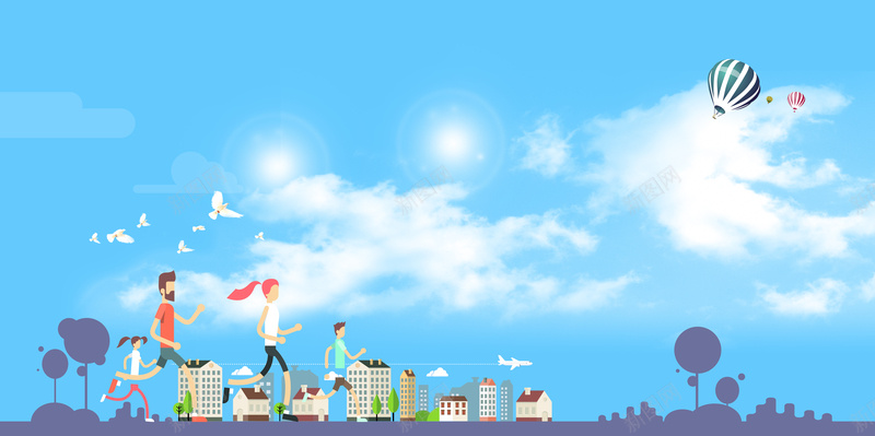 蓝天白云扁平化运动会海报背景素材jpg设计背景_新图网 https://ixintu.com 运动会背景 学校运动会 蓝天白云 扁平化海报 田径比赛 活动背景 体育锻炼 社区运动会 海报背景 激情