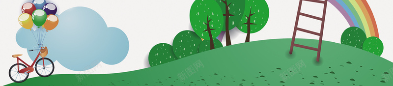童心绘画海报psd设计背景_新图网 https://ixintu.com 卡通 手绘 水彩 白色 童趣 童心
