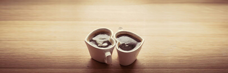 浪漫可爱心形陶瓷杯咖啡杯情侣杯背景