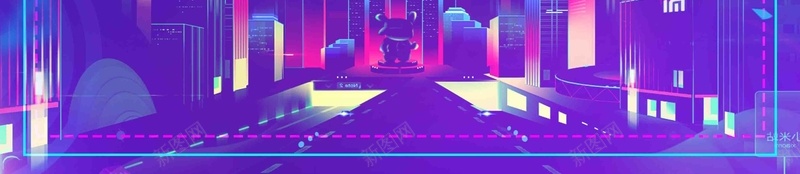抖音故障风618年终大促海报psd设计背景_新图网 https://ixintu.com 618年终大促 夏季促销海报 年终促销海报 618狂欢 紫色背景 促销海报 促销 年终促销 抖音海报