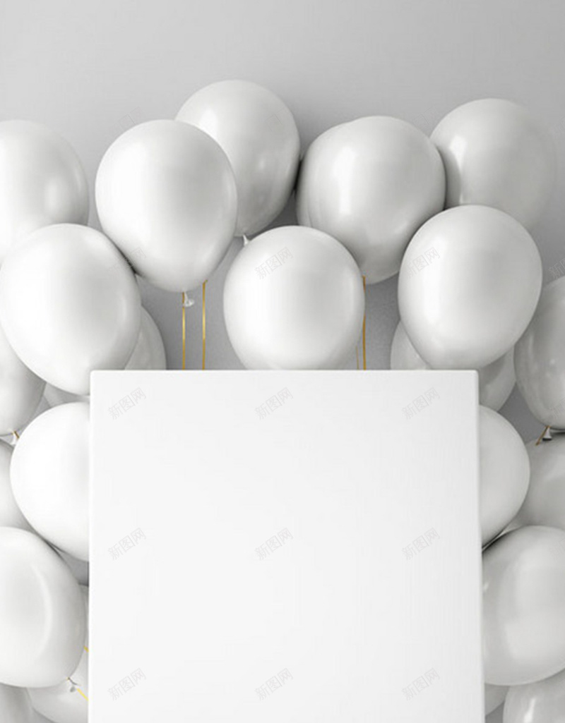 简约清新白色气球展示台H5背景jpg设计背景_新图网 https://ixintu.com 展示台 木板 清新 白色 简约 气球 简约H5背景 文艺 小清新