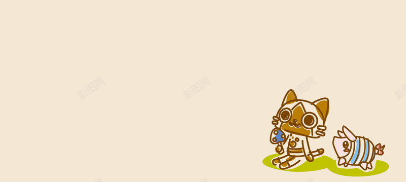 粉色手绘扇扇子的小猫和小猪jpg设计背景_新图网 https://ixintu.com 扇扇子 小猪 小猫 手绘 粉色 可爱 卡通 海报banner 童趣