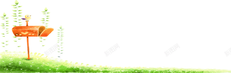 手绘绿叶小鸟黄色信箱jpg设计背景_新图网 https://ixintu.com 信箱 小鸟 手绘 绿叶 黄色 海报banner 卡通 童趣