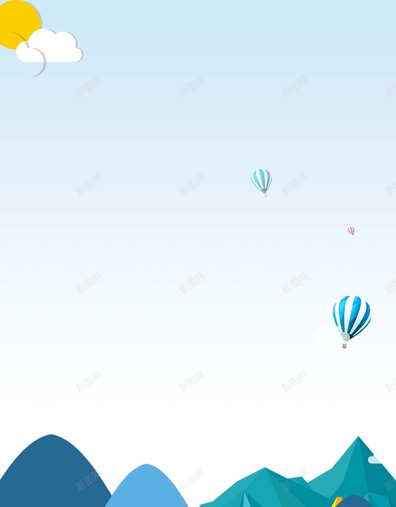 简约扁平清新山峰风景psd分层广告psd设计背景_新图网 https://ixintu.com 扁平清新 山峰 简约 蓝天 风景 白云 热气球 psd分层 广告