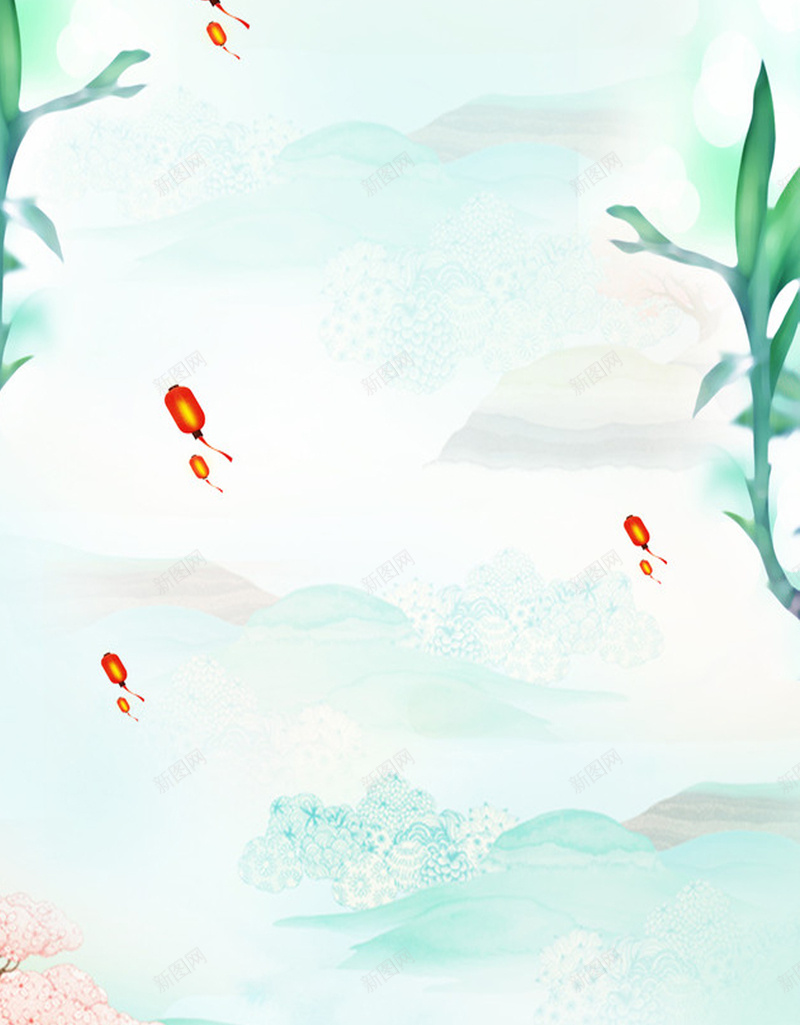 蓝色水彩风景清明节手机端H5背景素材jpg设计背景_新图网 https://ixintu.com 踏青季 景色 水彩 蓝色 风景 树枝 放牛 牧童 踏青 春游 桃花 三生三世 清明节 扫墓 春雨 小清新