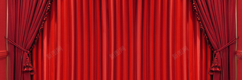 红色背景psd设计背景_新图网 https://ixintu.com 舞台 红色 帘子 喜庆 开心 中国风