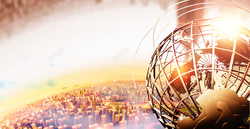 商业金融海报背景jpg设计背景_新图网 https://ixintu.com 商业 金融 都市 地球 全球 商务 科技 科幻