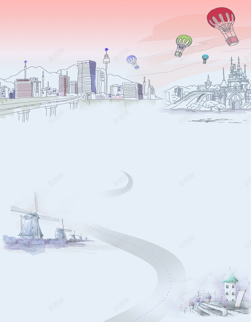 手绘卡通素描热气球城市简约大气H5背景图psd设计背景_新图网 https://ixintu.com 热气球 卡通 城市 手绘 素描 简约 大气 H5背景图