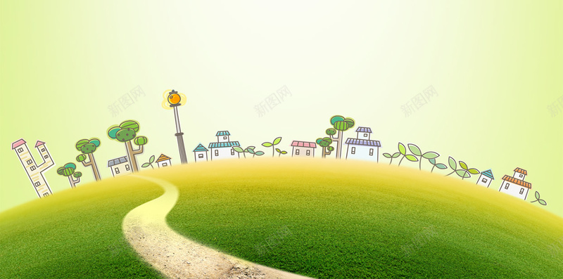 淘宝家装春季促销绿色清新手绘H5背景psd设计背景_新图网 https://ixintu.com 春季促销 淘宝家装 家装节 清新 绿色 手绘 H5背景 山坡 树叶 绿叶 春天 环保 卡通