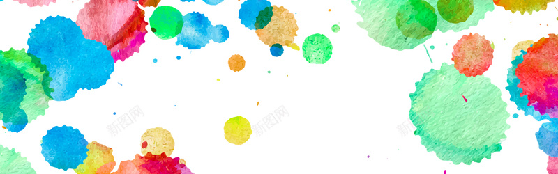 彩墨滴背景psd设计背景_新图网 https://ixintu.com 彩墨 喷溅 喷洒 banner 海报banner 卡通 童趣 手绘