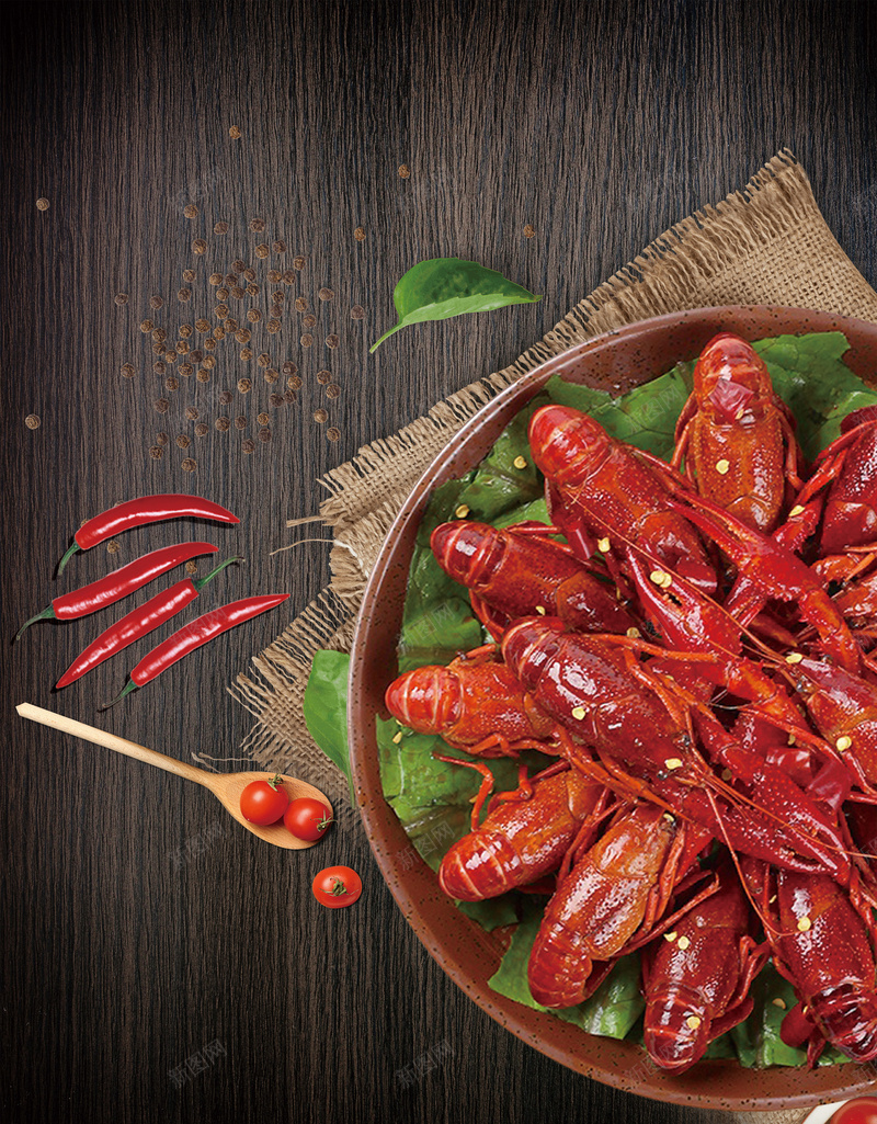美食小龙虾背景素材jpg设计背景_新图网 https://ixintu.com 小龙虾 夜宵 美食 外卖 海报 背景 矢量 活动