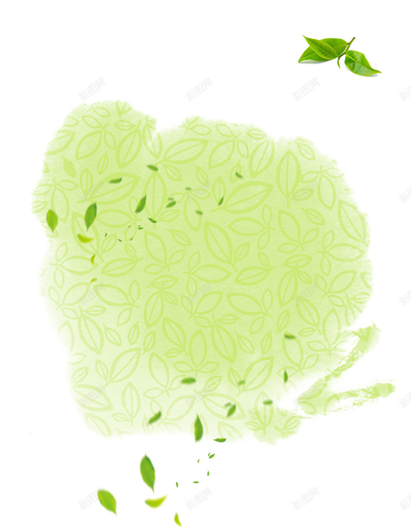 茶叶茶园小清新主图背景psd设计背景_新图网 https://ixintu.com 茶叶 茶 茶园 小清新 主图 绿色 背景 叶子 叶片