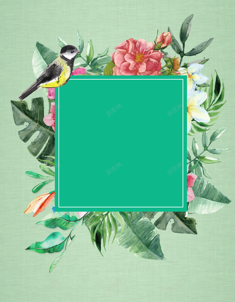 夏季绿色清新繁花水彩广告背景图jpg设计背景_新图网 https://ixintu.com 夏季 水彩 清新 繁花 绿色 浪漫 手绘 淡雅 质感 广告背景图