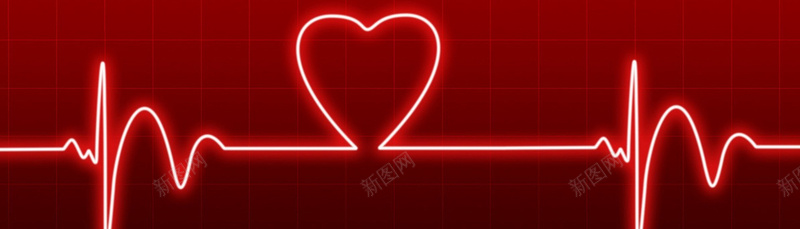 绚烂爱心心电图banner背景jpg设计背景_新图网 https://ixintu.com 绚烂 爱心 心电图 红色底 海报banner 摄影 风景