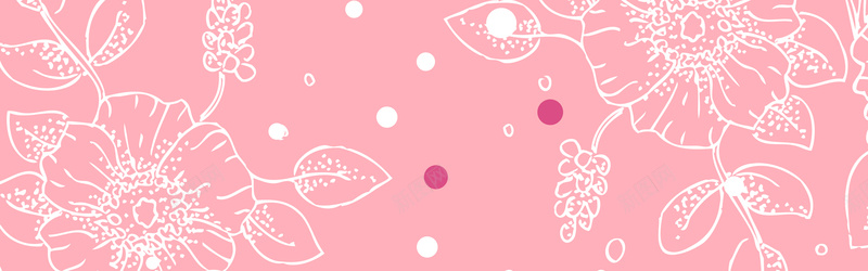 粉色花纹背景jpg设计背景_新图网 https://ixintu.com 图案 涂鸦 粉色 花卉 花纹 banner 海报banner 质感 纹理