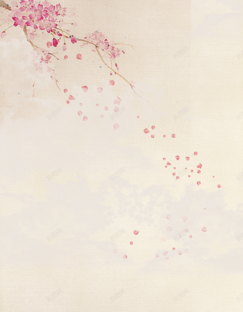 水彩画桃花海报背景psd设计背景_新图网 https://ixintu.com 桃花背景 海报背景 水彩画 桃花 海报 背景 高清 背景素材 免费背景 背景下载