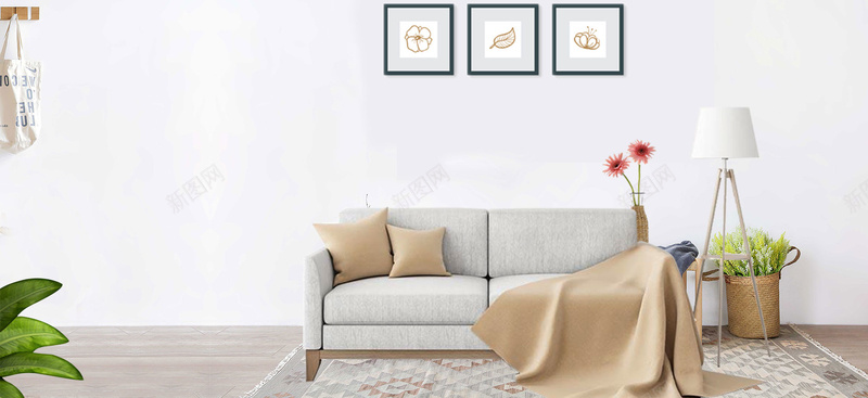 清新北欧简约风家具促销bannerjpg设计背景_新图网 https://ixintu.com 北欧 大气 家具促销 家居 文艺 清新 简洁物品 简约风 莫兰迪色 高档