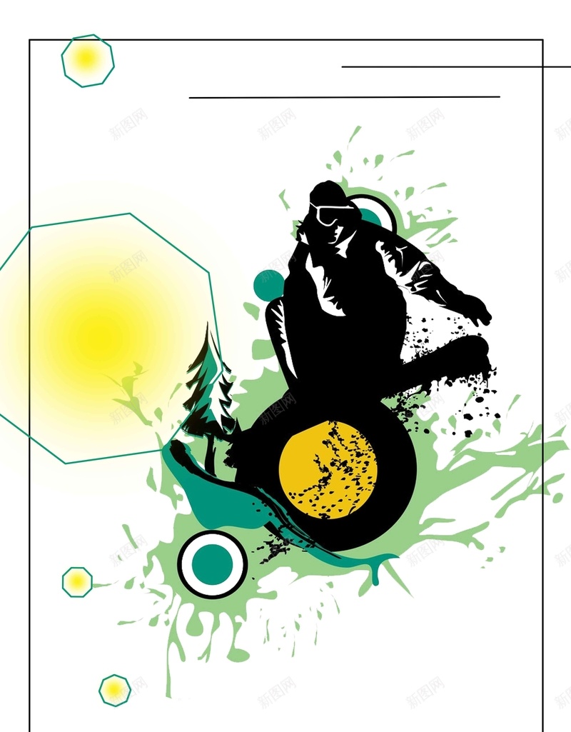 炫酷运动泼墨简约背景jpg设计背景_新图网 https://ixintu.com 人物 泼墨 炫酷 绿色 运动 体育 几何 扁平 简约背景