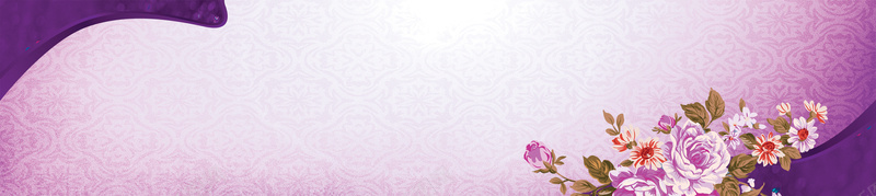 三八妇女节清新简约紫色海报背景背景