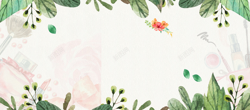 夏季新品文艺清新手绘bannerjpg设计背景_新图网 https://ixintu.com 夏季新品 新品上市 新款上市 夏装 花朵 手绘 叶子 家纺 服装 化妆品 文艺 清新 电商