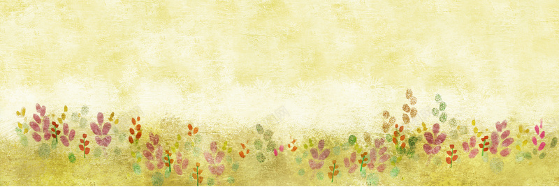 手绘花丛背景psd设计背景_新图网 https://ixintu.com 海报banner 卡通 底纹 手绘 花丛 童趣