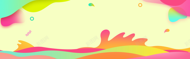 黄色扁平风格促销电商淘宝bannerpsd设计背景_新图网 https://ixintu.com 淘宝banner 扁平风格 促销 电商 黄色 彩色 黄色背景 几何渐变