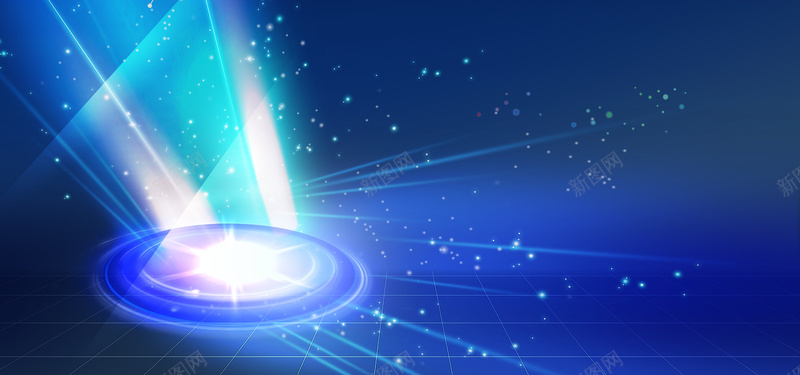 科技光感蓝色海报banner背景psd设计背景_新图网 https://ixintu.com 促销 大促 大气 活动 电商 淘宝 狂欢 激情 科技 光感 蓝色 海报 banner 背景 星光