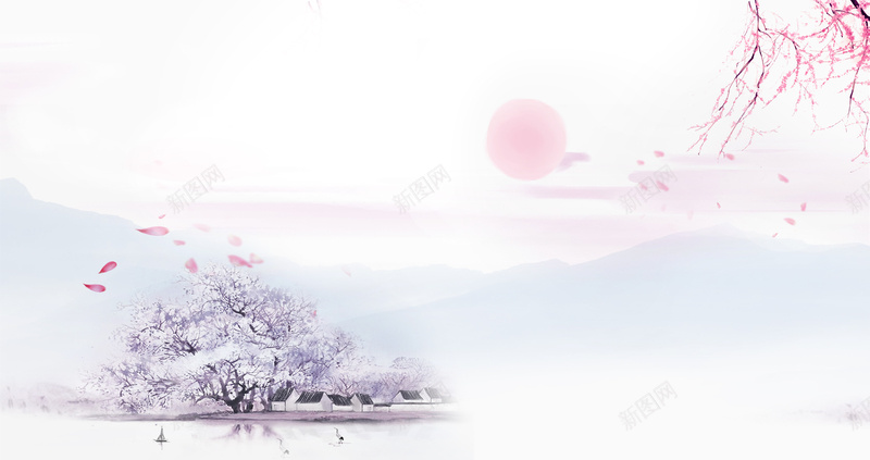 清新水墨三生三世十里桃花海报背景psdjpg设计背景_新图网 https://ixintu.com 清新 水墨 中国风 三生三世十里桃花 桃花海报 唯美 化妆品海报 女装海报