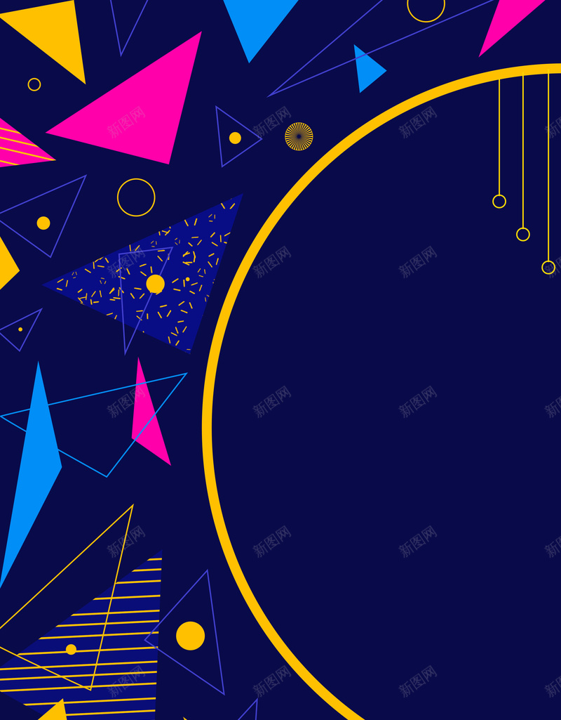 扁平风不规则几何图形psd设计背景_新图网 https://ixintu.com 几何图形 不规则 扁平风 圆形 多彩 三角形 平面设计 分层文件 PSD源文件 150PPI