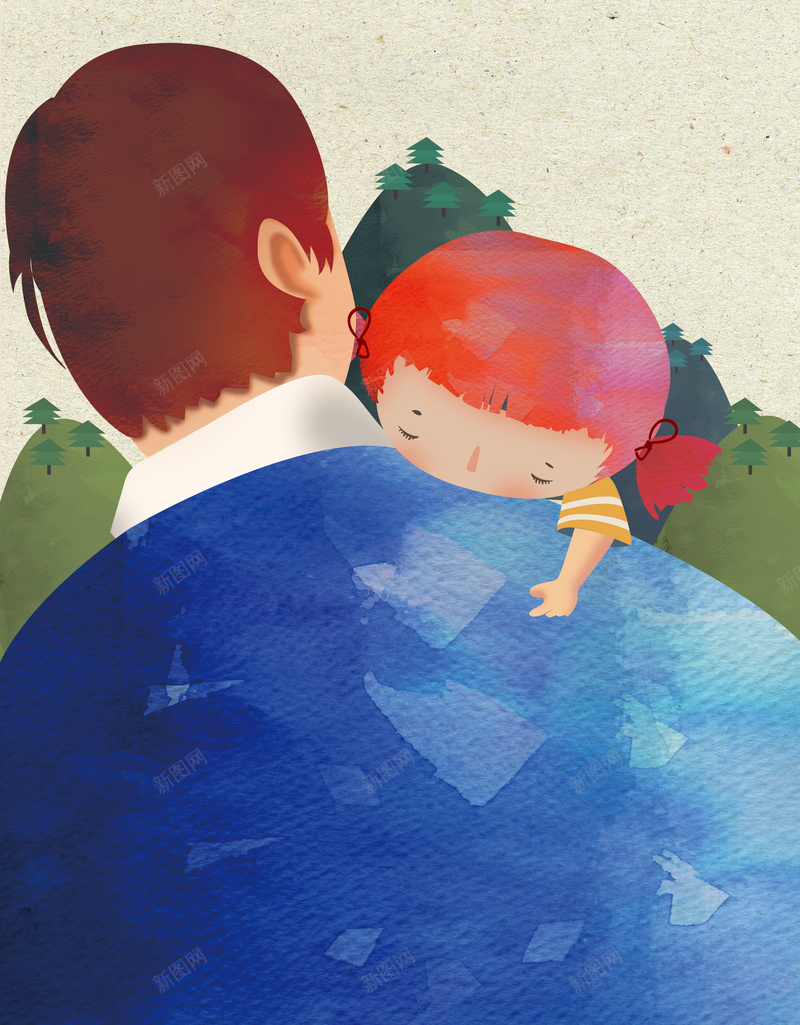 小清新手绘插画父亲节海报背景素材psd设计背景_新图网 https://ixintu.com 小清新 父亲节 手绘 插画 简约 水彩 父爱 节日 海报 背景 素材
